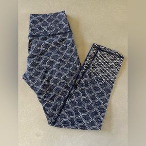 aerie Chill Play Move Printed Leggings with Foil Detail